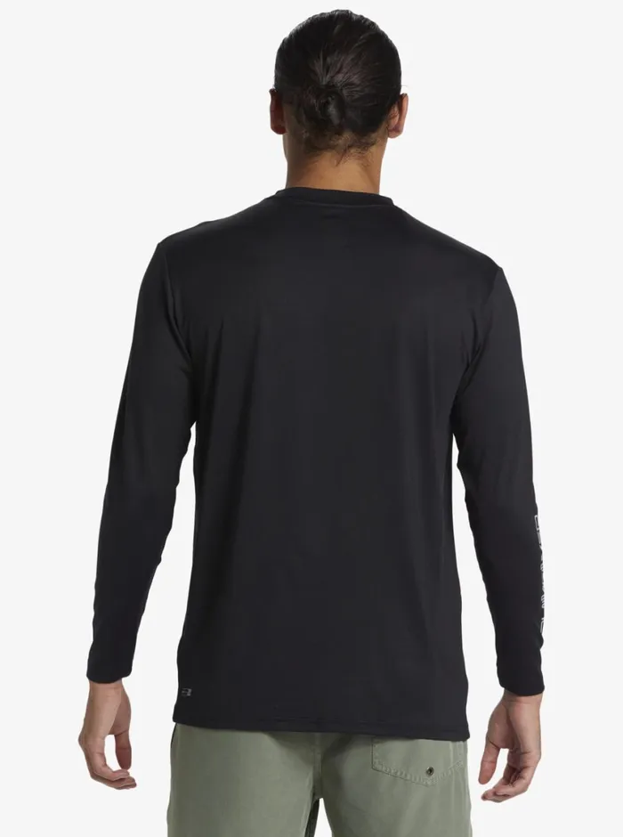 Quiksilver Everyday Long Sleeve Surf Tee Black Mens Rashguards Quiksilver Everyday Long Sleeve Surf Tee Black Mens Rashguards