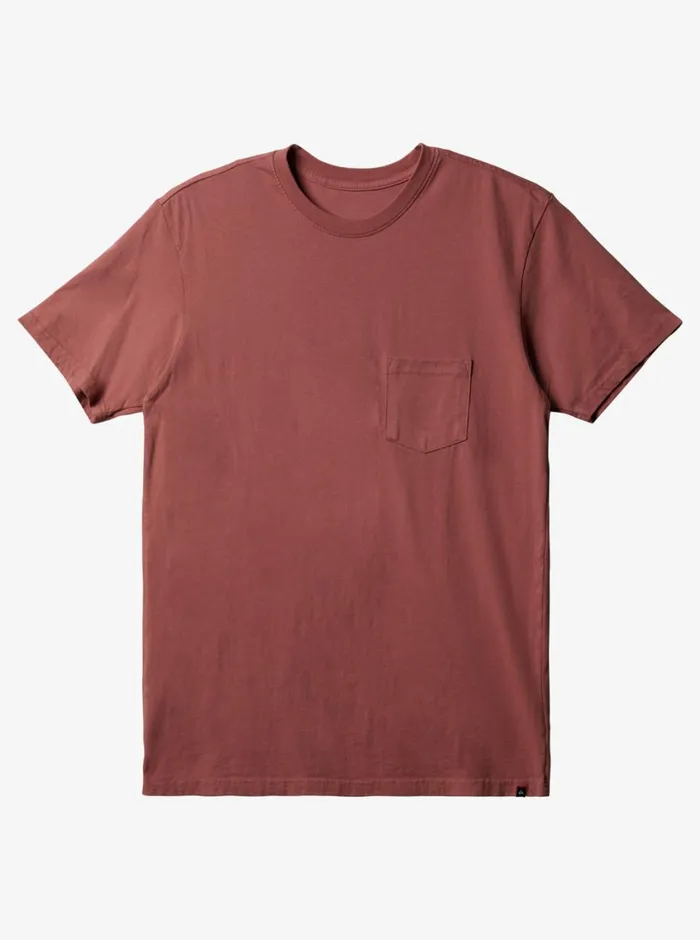 Quiksilver Everyday Pocket TShirt Marsala Mens Tees