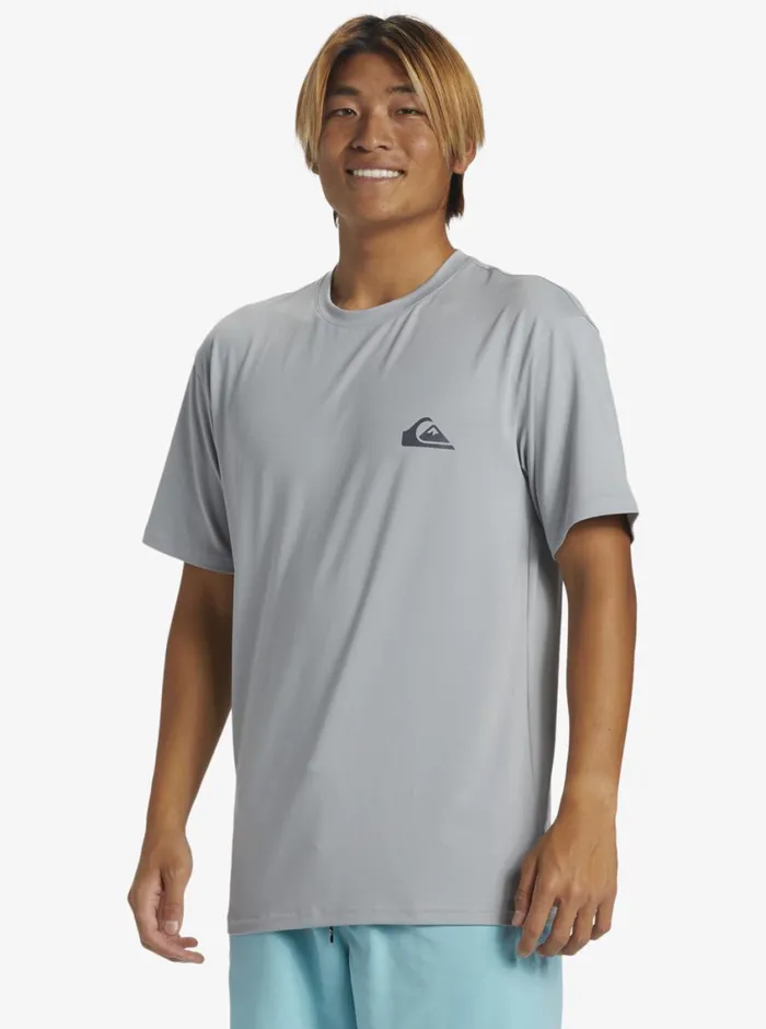 Quiksilver Everyday Surf Tee Quarry Mens Rashguards Quiksilver Everyday Surf Tee Quarry Mens Rashguards