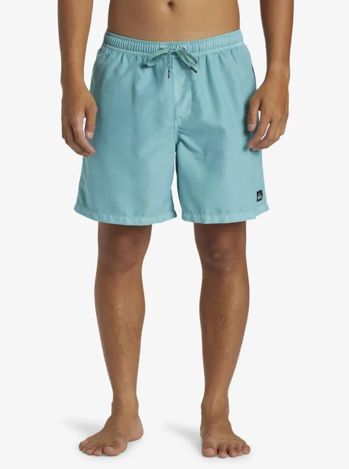 Quiksilver Everyday Surfwash Volley 17034 Elastic Waist Shorts Marine Blue Mens Elastic Waist Quiksilver Everyday Surfwash Volley 17034 Elastic Waist Shorts Marine Blue Mens Elastic Waist