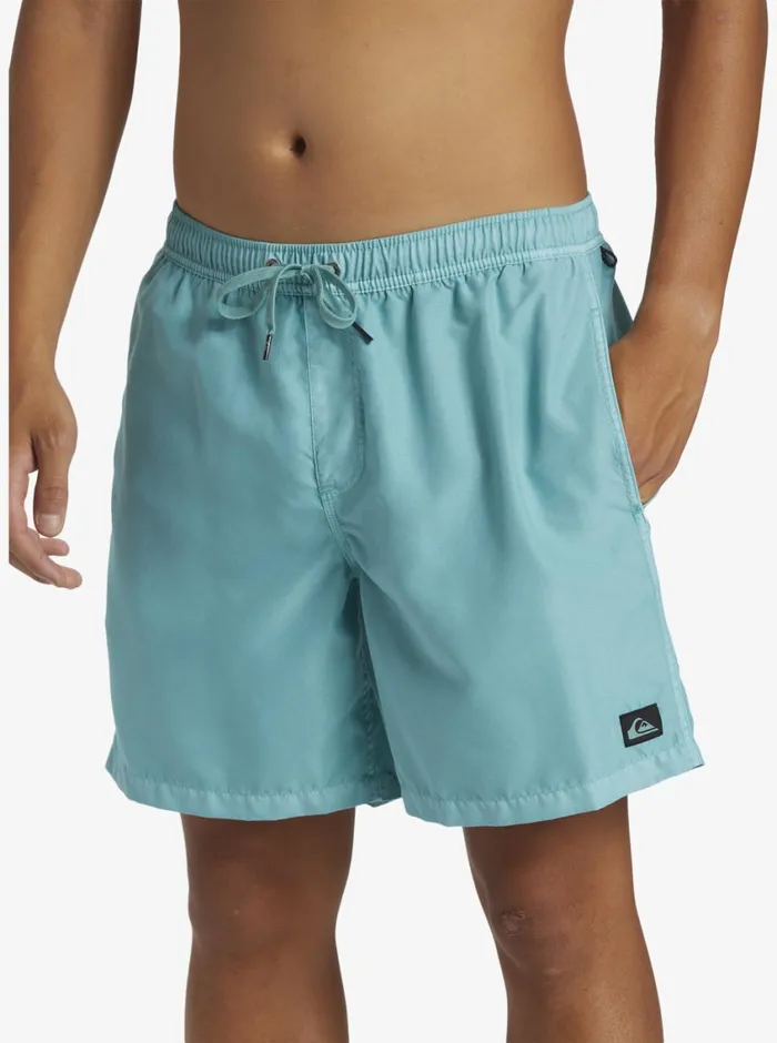 Quiksilver Everyday Surfwash Volley 17034 Elastic Waist Shorts Marine Blue Mens Elastic Waist Quiksilver Everyday Surfwash Volley 17034 Elastic Waist Shorts Marine Blue Mens Elastic Waist