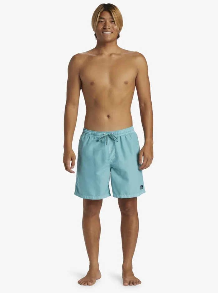 Quiksilver Everyday Surfwash Volley 17034 Elastic Waist Shorts Marine Blue Mens Elastic Waist Quiksilver Everyday Surfwash Volley 17034 Elastic Waist Shorts Marine Blue Mens Elastic Waist