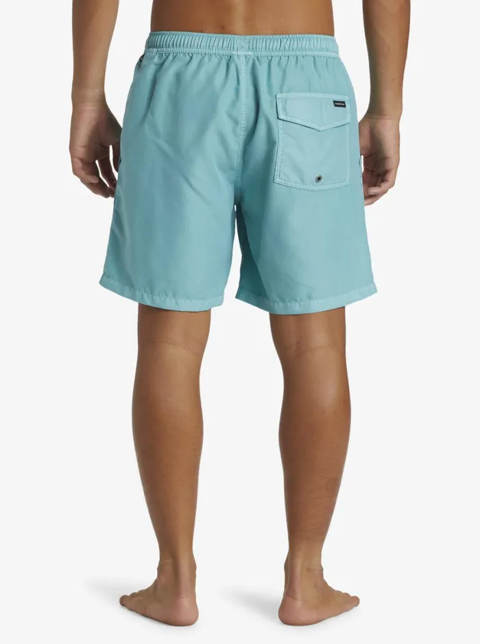 Quiksilver Everyday Surfwash Volley 17034 Elastic Waist Shorts Marine Blue Mens Elastic Waist Quiksilver Everyday Surfwash Volley 17034 Elastic Waist Shorts Marine Blue Mens Elastic Waist