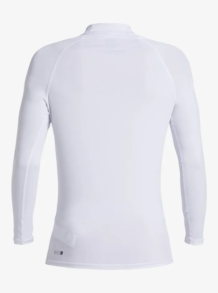 Quiksilver Everyday UPF50 Long Sleeve Surf Tee White Mens Rashguards Quiksilver Everyday UPF50 Long Sleeve Surf Tee White Mens Rashguards