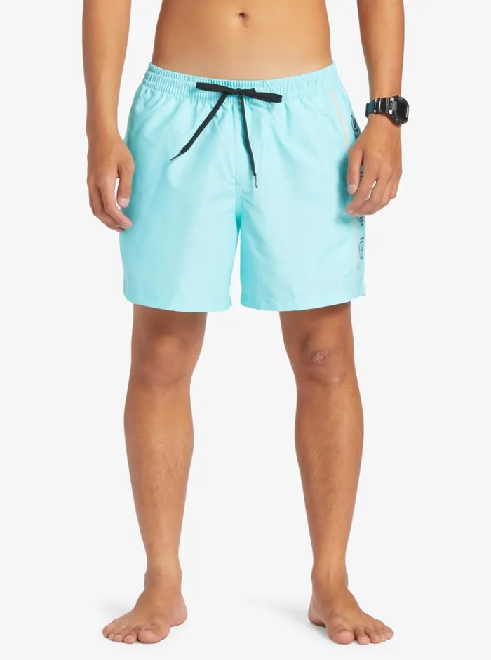 Quiksilver Everyday Vert 16034 Volleys Blue Radiance Mens Elastic Waist Quiksilver Everyday Vert 16034 Volleys Blue Radiance Mens Elastic Waist