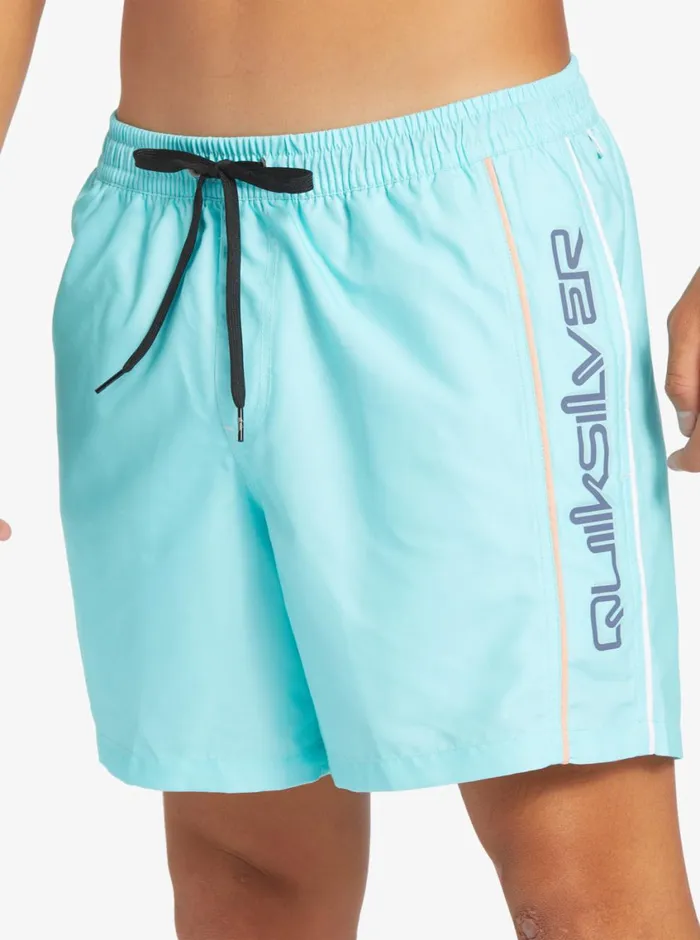 Quiksilver Everyday Vert 16034 Volleys Blue Radiance Mens Elastic Waist Quiksilver Everyday Vert 16034 Volleys Blue Radiance Mens Elastic Waist