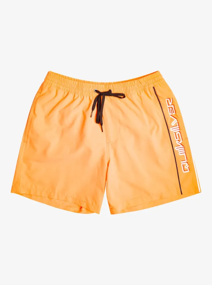 Quiksilver Everyday Vert 16034 Volleys Orange Pop Mens Elastic Waist