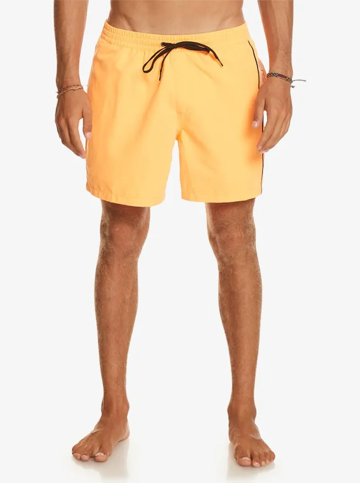 Quiksilver Everyday Vert 16034 Volleys Orange Pop Mens Elastic Waist Quiksilver Everyday Vert 16034 Volleys Orange Pop Mens Elastic Waist