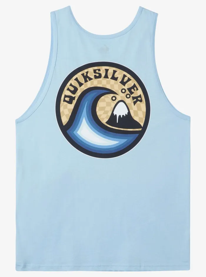 Quiksilver Feelin The Vibe Tank Clear Sky Mens Tees Quiksilver Feelin The Vibe Tank Clear Sky Mens Tees