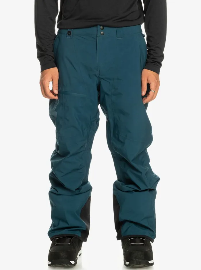 Quiksilver Forever Stretch GORETEX Snow Pants Majolica Blue Mens Snow Pants
