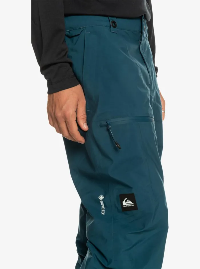 Quiksilver Forever Stretch GORETEX Snow Pants Majolica Blue Mens Snow Pants Quiksilver Forever Stretch GORETEX Snow Pants Majolica Blue Mens Snow Pants
