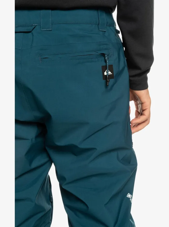 Quiksilver Forever Stretch GORETEX Snow Pants Majolica Blue Mens Snow Pants Quiksilver Forever Stretch GORETEX Snow Pants Majolica Blue Mens Snow Pants