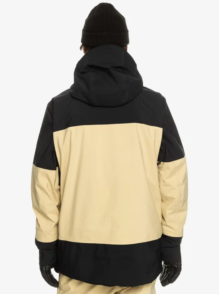 Quiksilver Forever Stretch GORETEX Technical Snow Jacket Pale Khaki Mens Snow Jackets