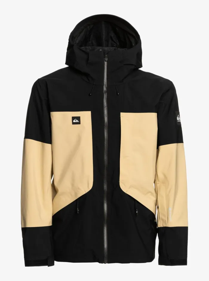 Quiksilver Forever Stretch GORETEX Technical Snow Jacket Pale Khaki Mens Snow Jackets