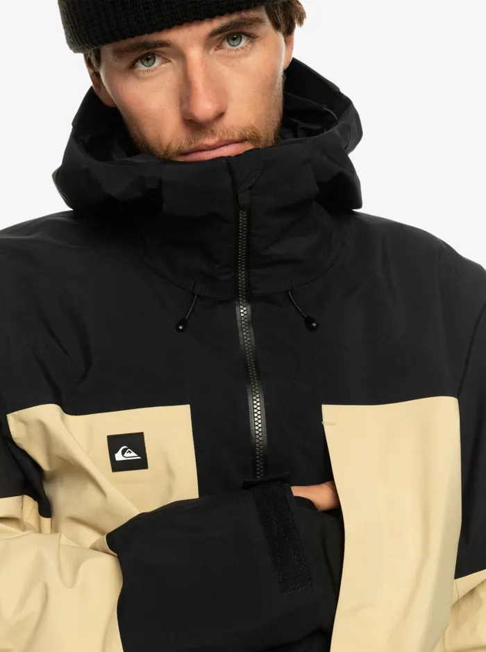 Quiksilver Forever Stretch GORETEX Technical Snow Jacket Pale Khaki Mens Snow Jackets