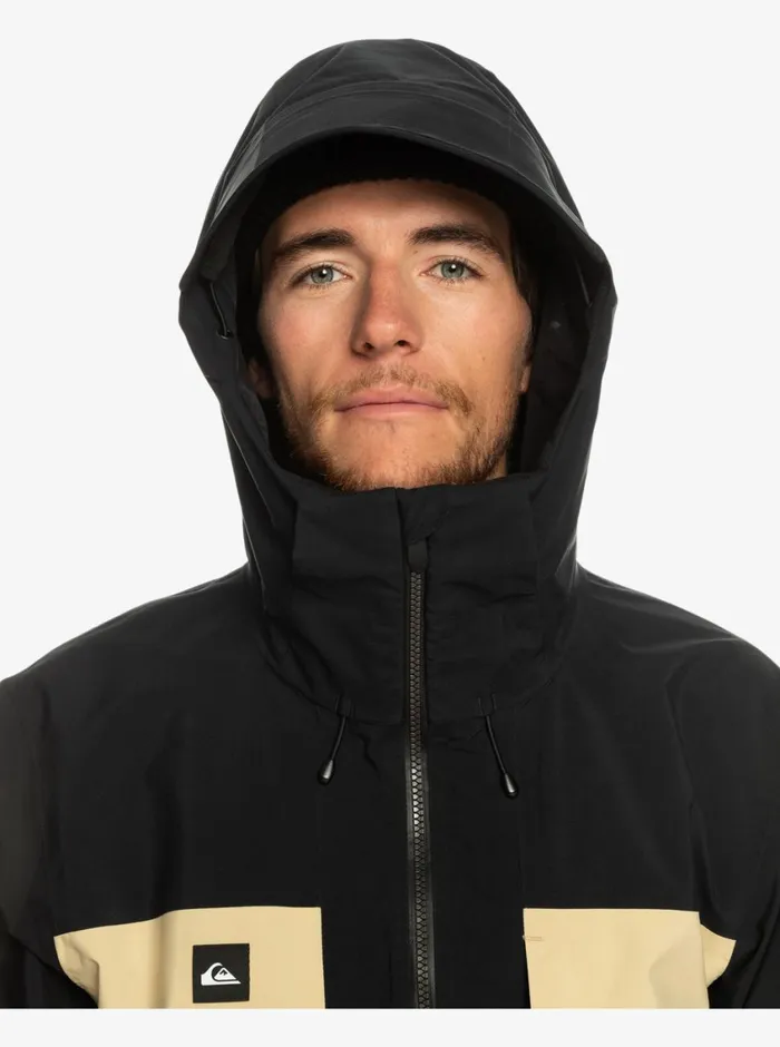 Quiksilver Forever Stretch GORETEX Technical Snow Jacket Pale Khaki Mens Snow Jackets