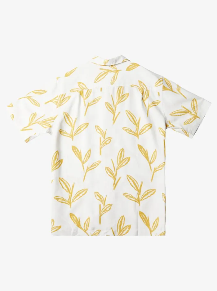 Quiksilver Ginger Stalks Short Sleeve Shirt Oil Yellow Ginger Stalks MensWaterman Shirts and Polos Quiksilver Ginger Stalks Short Sleeve Shirt Oil Yellow Ginger Stalks MensWaterman Shirts and Polos
