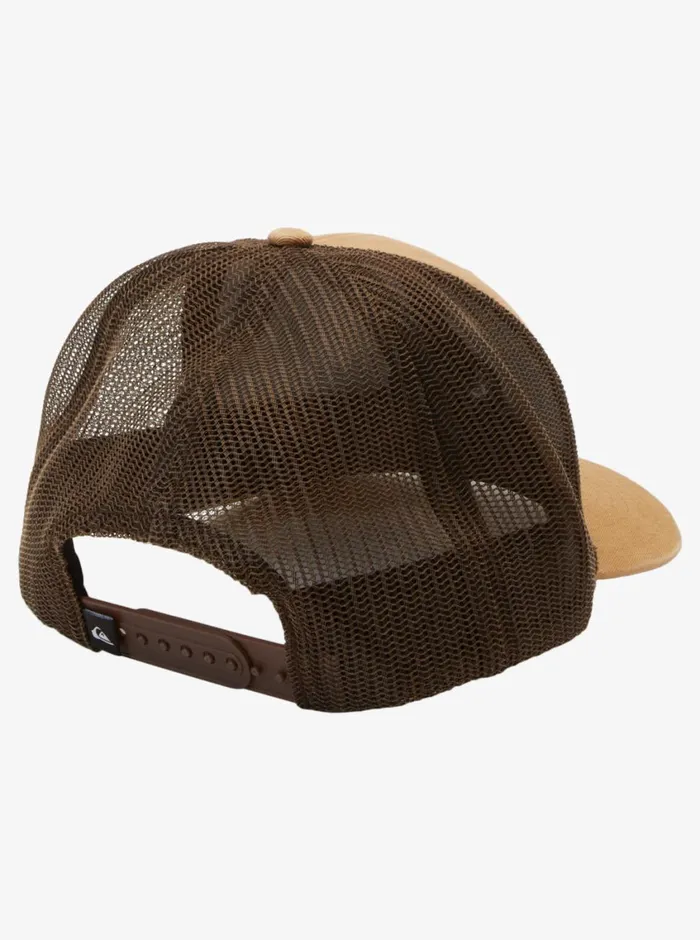Quiksilver Grounder Trucker Hat Bone Brown Mens Hats Quiksilver Grounder Trucker Hat Bone Brown Mens Hats