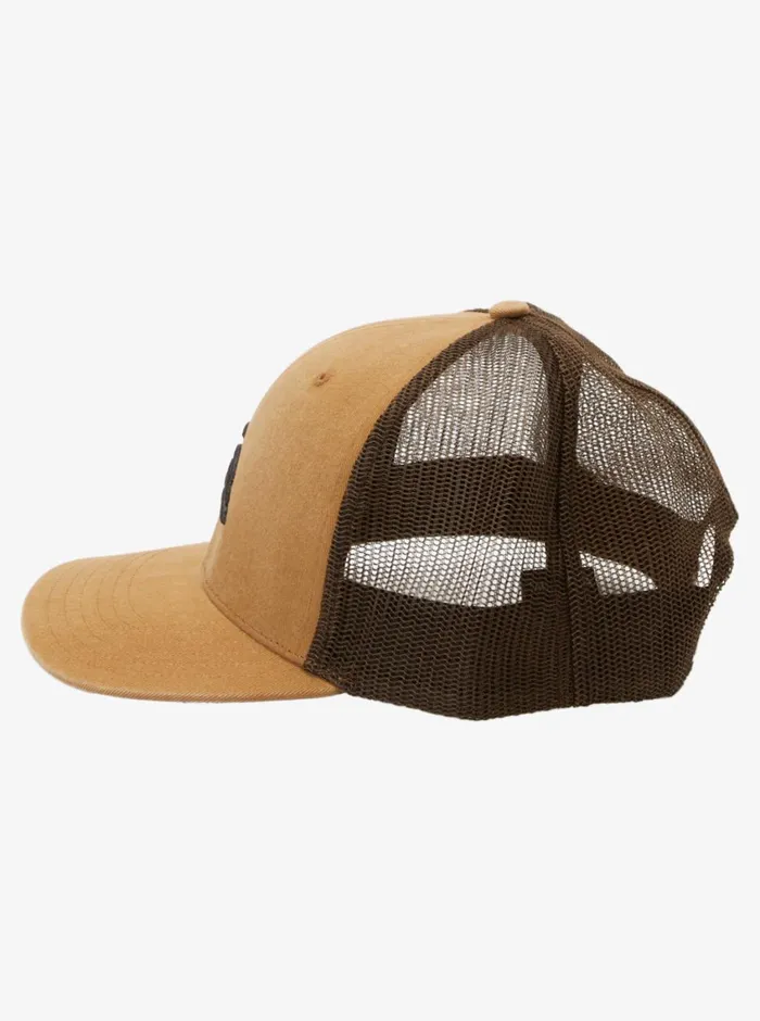 Quiksilver Grounder Trucker Hat Bone Brown Mens Hats Quiksilver Grounder Trucker Hat Bone Brown Mens Hats