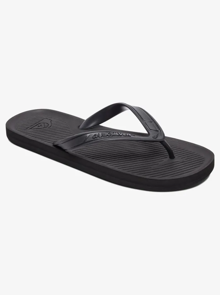 Quiksilver Haleiwa FlipFlops Solid Black Mens Sandals