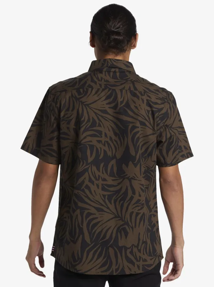 Quiksilver Hawaii Foliage Woven Hawaiian Shirt Tarmac Mens Shirts and Polos Quiksilver Hawaii Foliage Woven Hawaiian Shirt Tarmac Mens Shirts and Polos