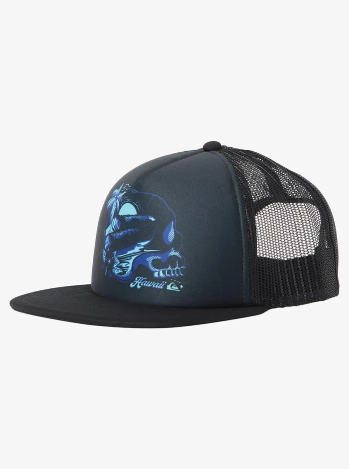 Quiksilver Hi Water On The Brain Trucker Hat Black Mens Hats