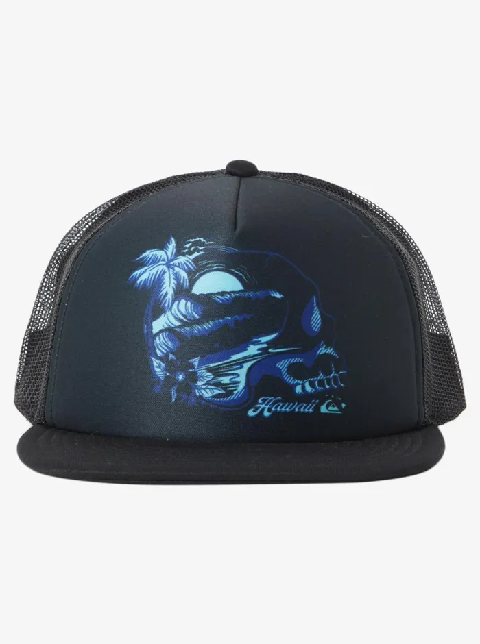Quiksilver Hi Water On The Brain Trucker Hat Black Mens Hats