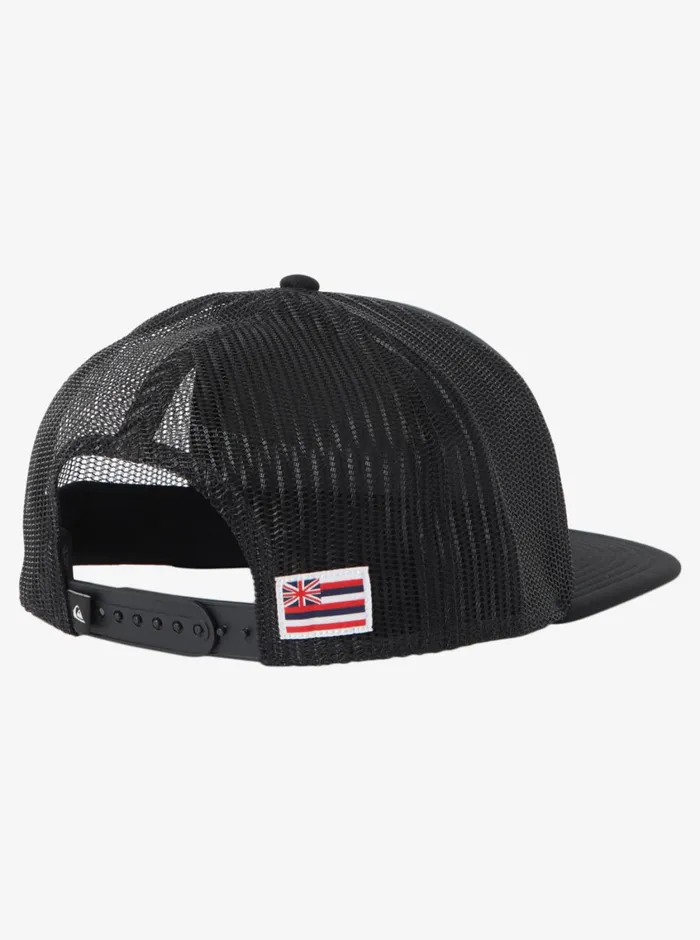 Quiksilver Hi Water On The Brain Trucker Hat Black Mens Hats