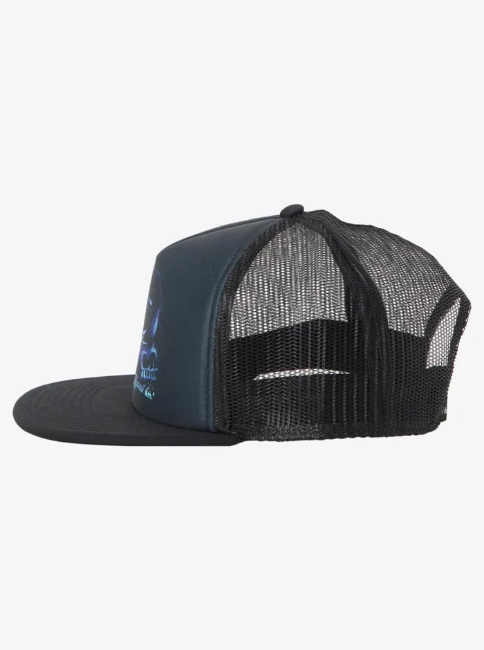 Quiksilver Hi Water On The Brain Trucker Hat Black Mens Hats