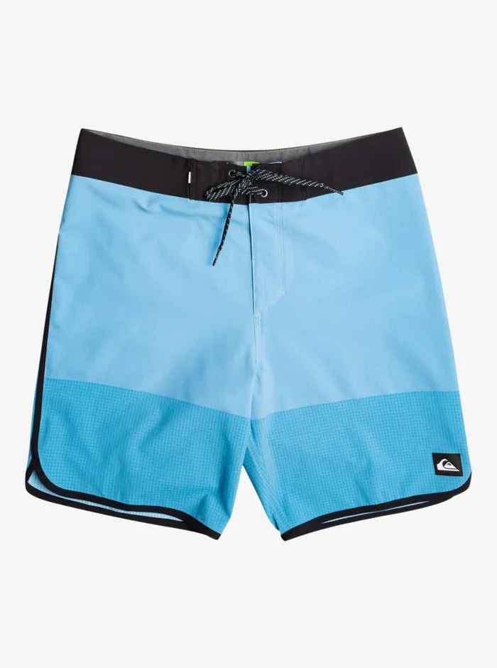 Quiksilver Highline Scallop 19034 Boardshorts Azure Blue Mens Shorts and Amphibians Quiksilver Highline Scallop 19034 Boardshorts Azure Blue Mens Shorts and Amphibians