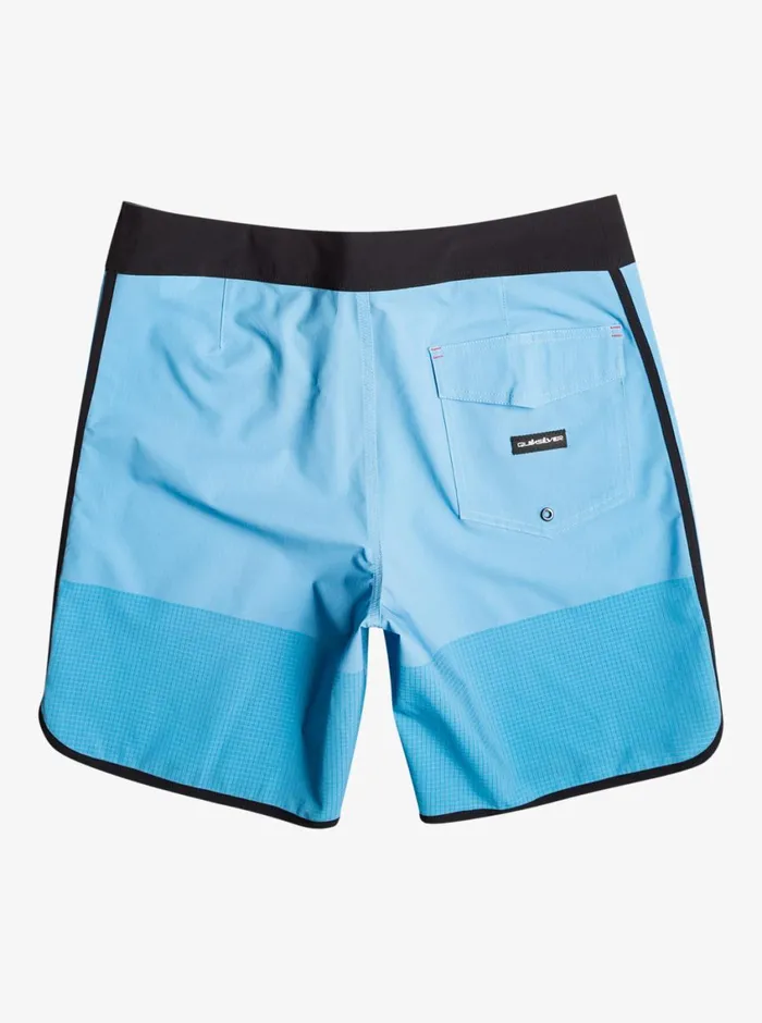Quiksilver Highline Scallop 19034 Boardshorts Azure Blue Mens Shorts and Amphibians Quiksilver Highline Scallop 19034 Boardshorts Azure Blue Mens Shorts and Amphibians
