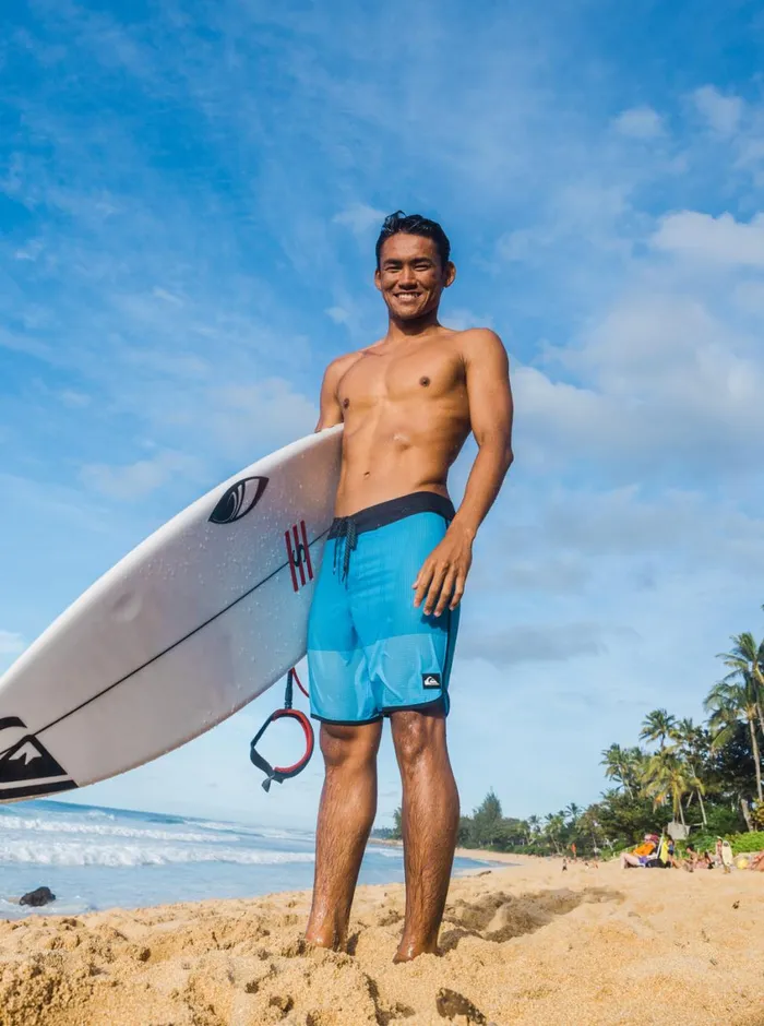 Quiksilver Highline Scallop 19034 Boardshorts Azure Blue Mens Shorts and Amphibians Quiksilver Highline Scallop 19034 Boardshorts Azure Blue Mens Shorts and Amphibians