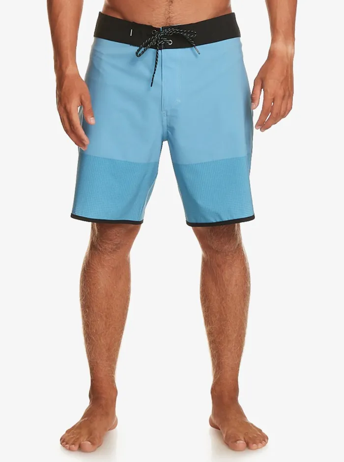 Quiksilver Highline Scallop 19034 Boardshorts Azure Blue Mens Shorts and Amphibians Quiksilver Highline Scallop 19034 Boardshorts Azure Blue Mens Shorts and Amphibians