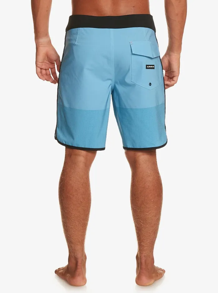 Quiksilver Highline Scallop 19034 Boardshorts Azure Blue Mens Shorts and Amphibians Quiksilver Highline Scallop 19034 Boardshorts Azure Blue Mens Shorts and Amphibians