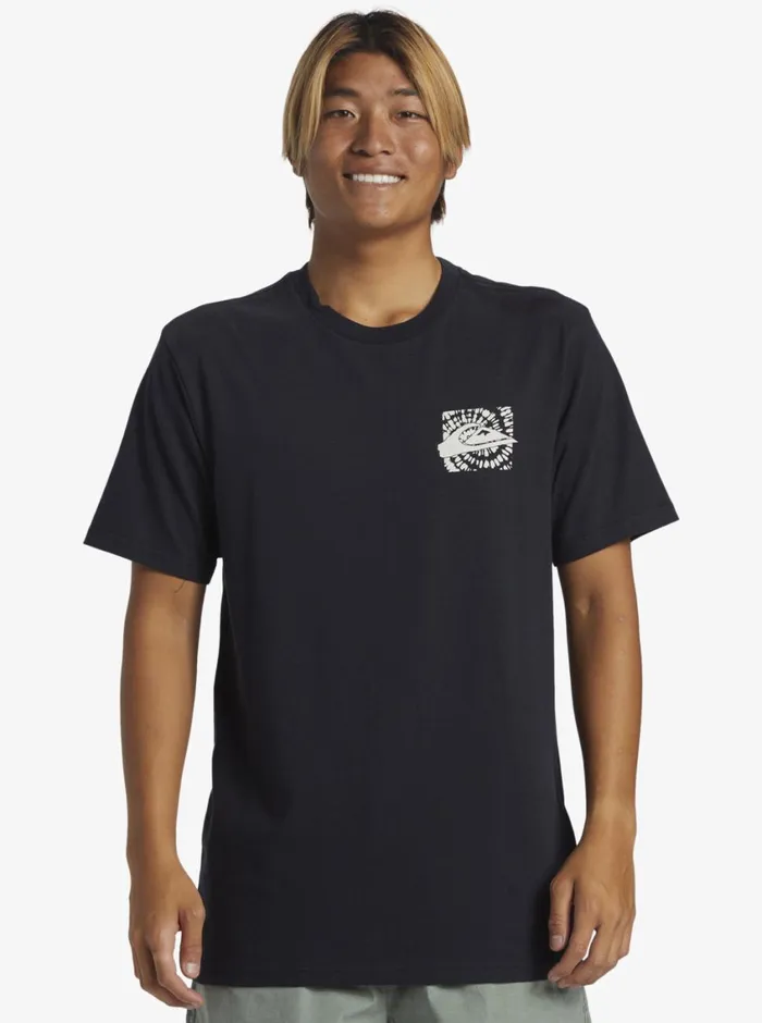 Quiksilver Hurricane Or Hippie TShirt Black Mens Tees Quiksilver Hurricane Or Hippie TShirt Black Mens Tees