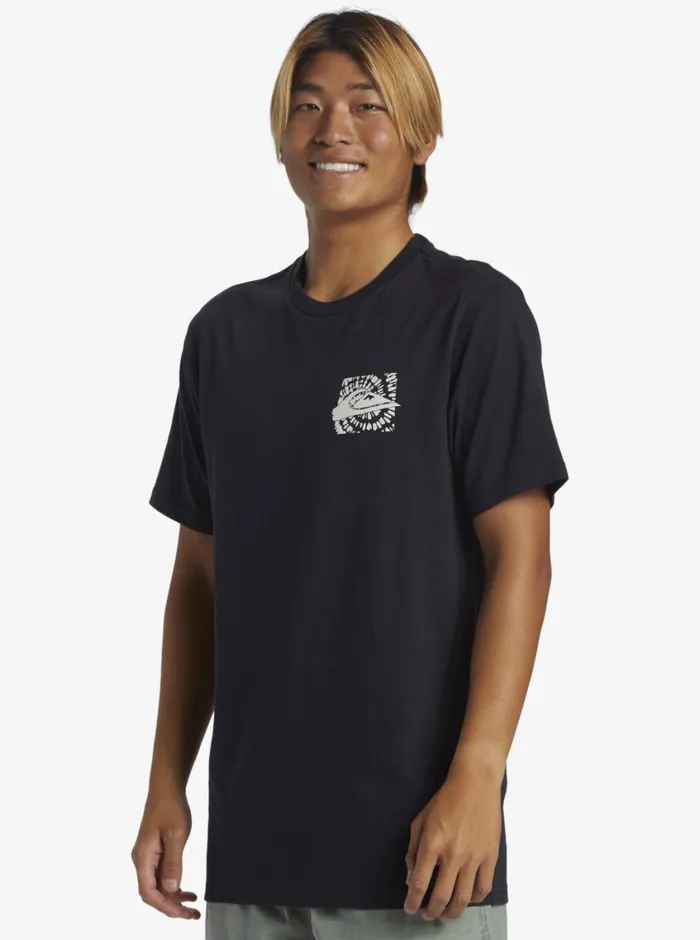 Quiksilver Hurricane Or Hippie TShirt Black Mens Tees Quiksilver Hurricane Or Hippie TShirt Black Mens Tees