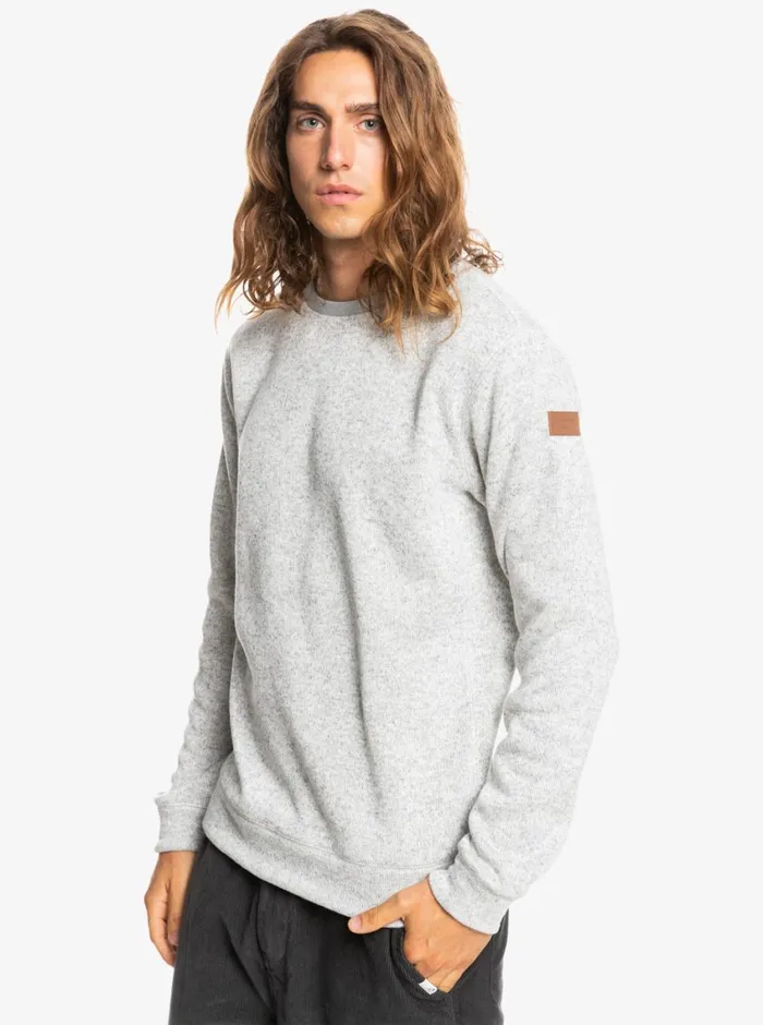 Quiksilver Keller Crewneck Sweatshirt Light Grey Heather Mens Sweatshirts and Hoodies Quiksilver Keller Crewneck Sweatshirt Light Grey Heather Mens Sweatshirts and Hoodies