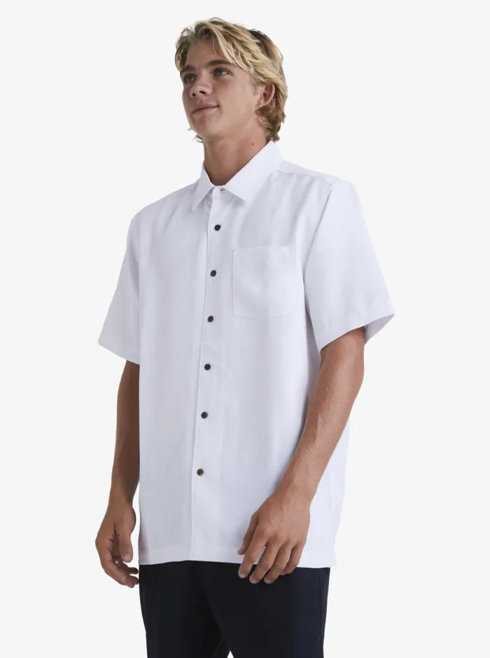 Quiksilver Manele Bay Short Sleeve Shirt White MensWaterman Shirts and Polos Quiksilver Manele Bay Short Sleeve Shirt White MensWaterman Shirts and Polos