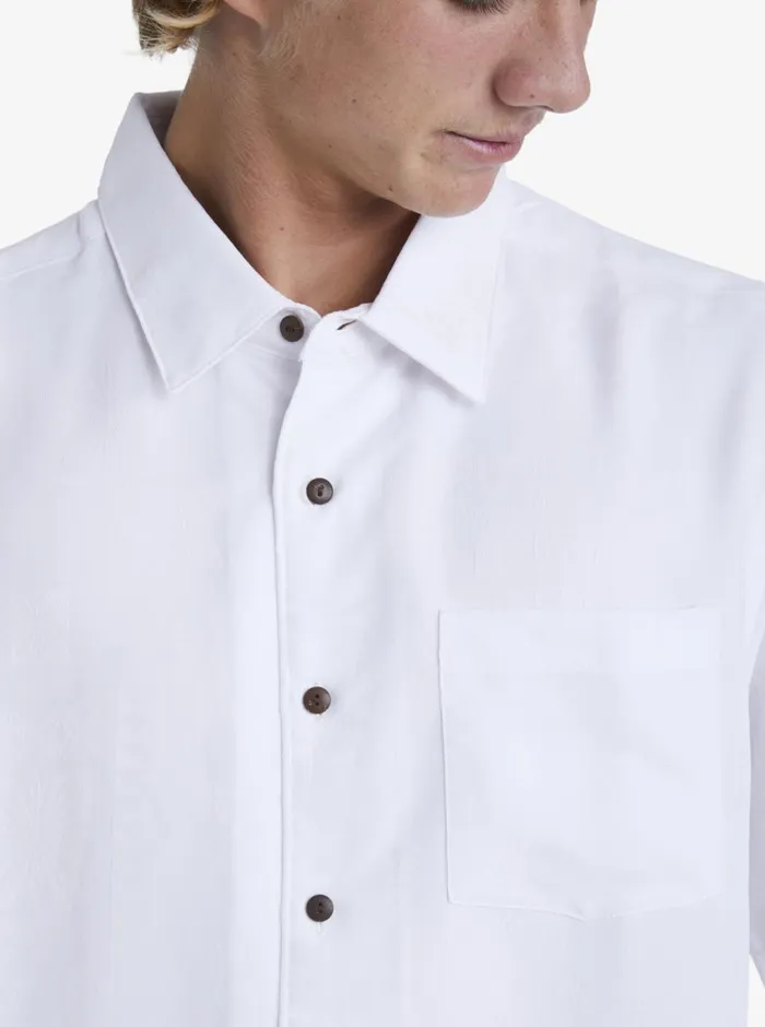 Quiksilver Manele Bay Short Sleeve Shirt White MensWaterman Shirts and Polos Quiksilver Manele Bay Short Sleeve Shirt White MensWaterman Shirts and Polos
