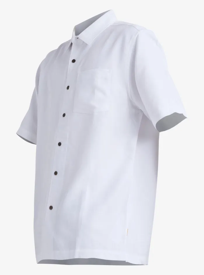 Quiksilver Manele Bay Short Sleeve Shirt White MensWaterman Shirts and Polos Quiksilver Manele Bay Short Sleeve Shirt White MensWaterman Shirts and Polos