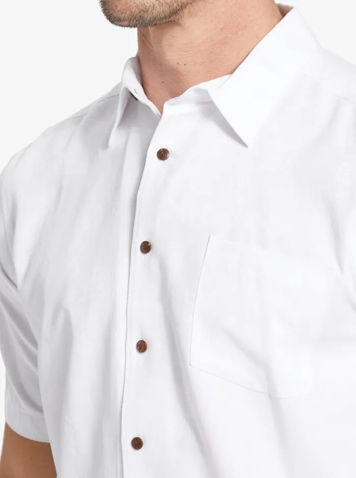 Quiksilver Manele Bay Short Sleeve Shirt White MensWaterman Shirts and Polos Quiksilver Manele Bay Short Sleeve Shirt White MensWaterman Shirts and Polos