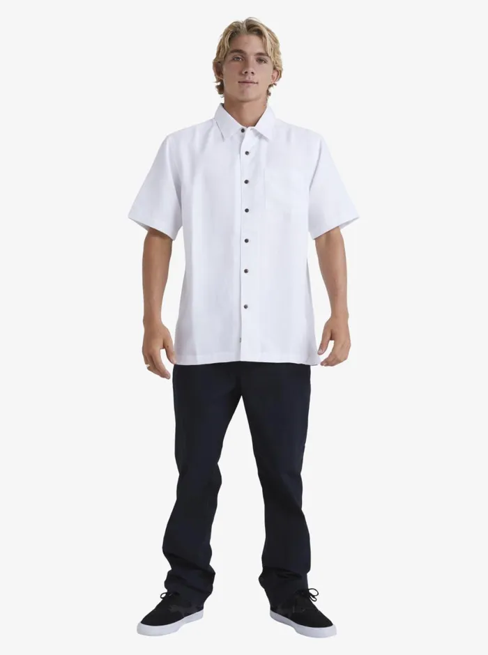 Quiksilver Manele Bay Short Sleeve Shirt White MensWaterman Shirts and Polos Quiksilver Manele Bay Short Sleeve Shirt White MensWaterman Shirts and Polos