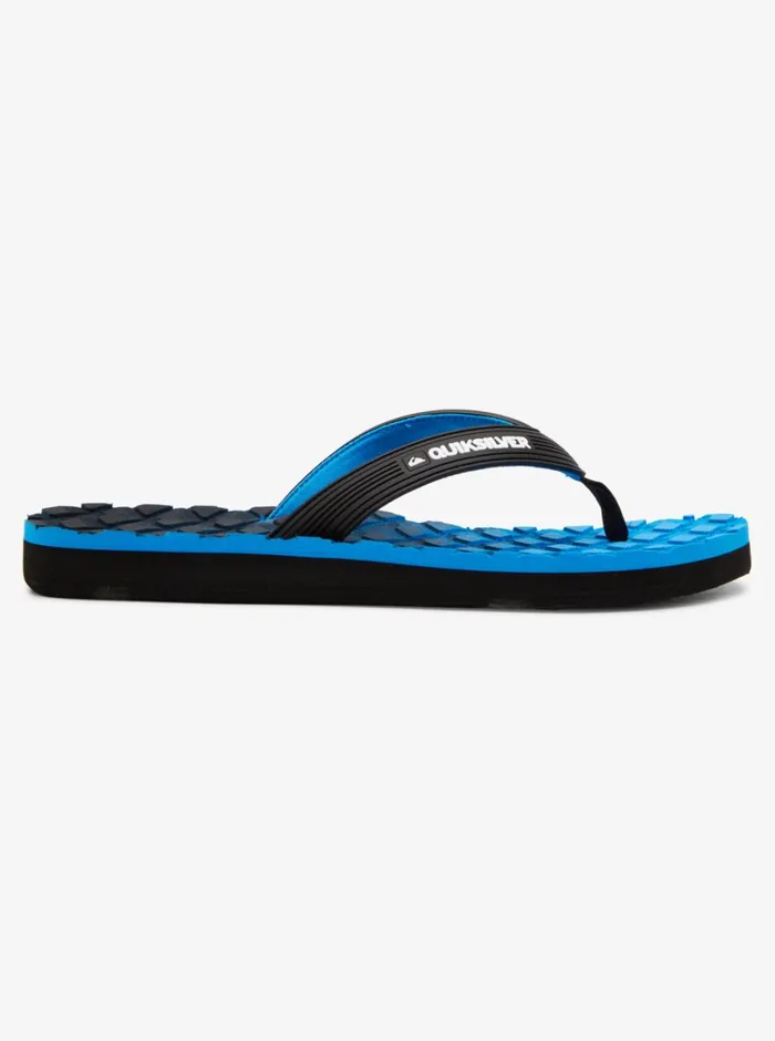 Quiksilver Massage FlipFlops Blackbluegrey Mens Sandals Quiksilver Massage FlipFlops Blackbluegrey Mens Sandals