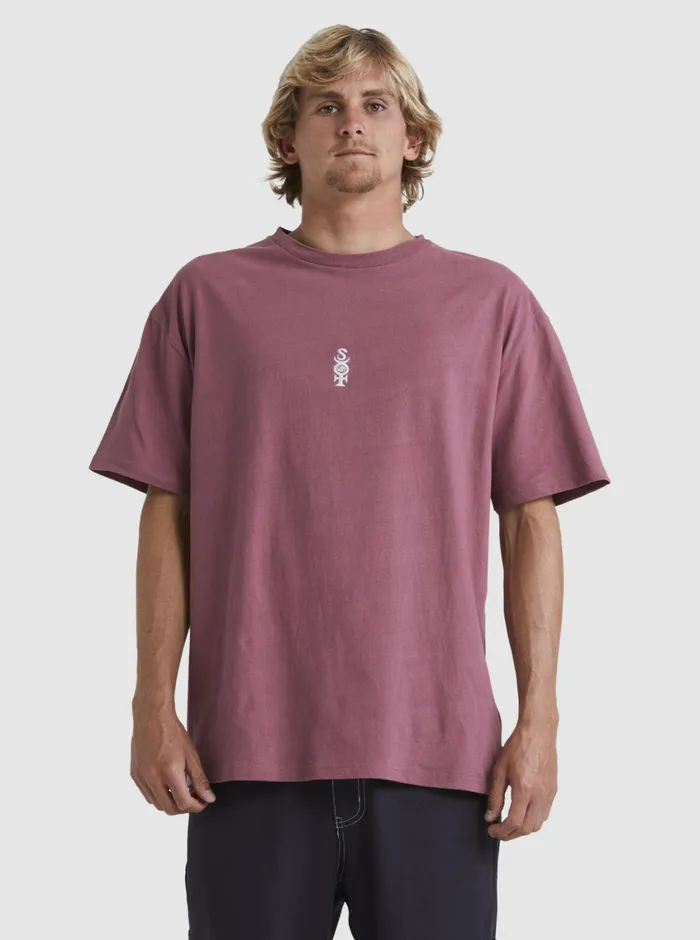 Quiksilver Mercury TShirt Crushed Berry Mens Tees Quiksilver Mercury TShirt Crushed Berry Mens Tees