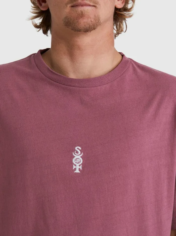 Quiksilver Mercury TShirt Crushed Berry Mens Tees Quiksilver Mercury TShirt Crushed Berry Mens Tees