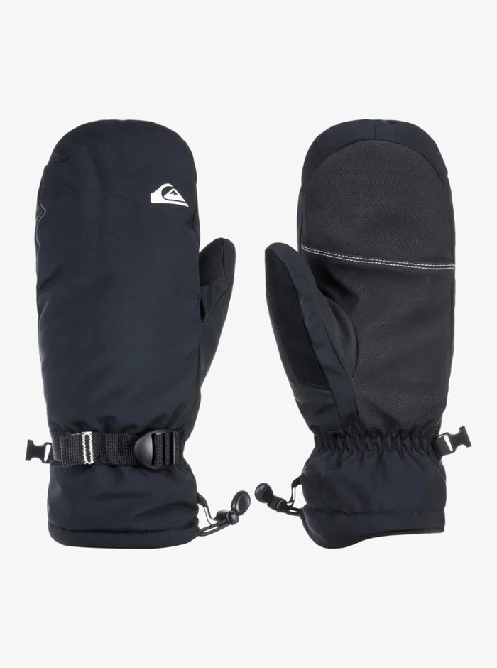 Quiksilver Mission Mitt Insulated SkiSnowboard Mittens True Black Mens Accessories