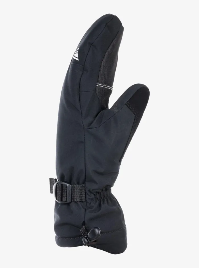 Quiksilver Mission Mitt Insulated SkiSnowboard Mittens True Black Mens Accessories