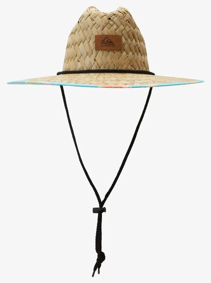 Quiksilver Outsider Straw Lifeguard Hat Blue Radiance Mens Hats Quiksilver Outsider Straw Lifeguard Hat Blue Radiance Mens Hats