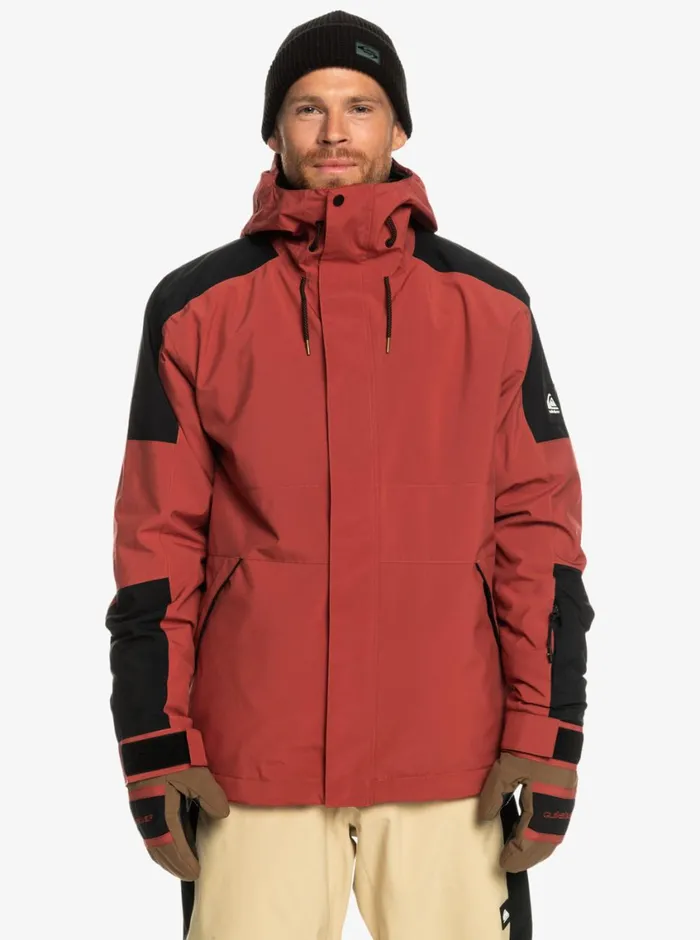 Quiksilver Radicalo Technical Snow Jacket Marsala Mens Snow Jackets