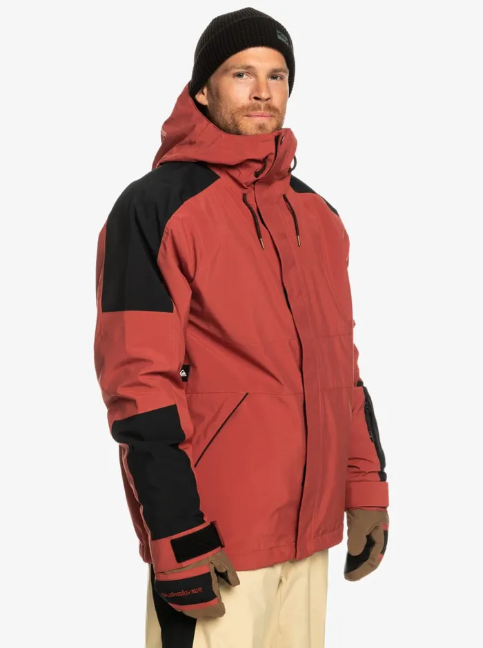 Quiksilver Radicalo Technical Snow Jacket Marsala Mens Snow Jackets